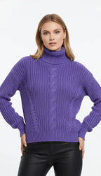 Blusão de Lã Trançado