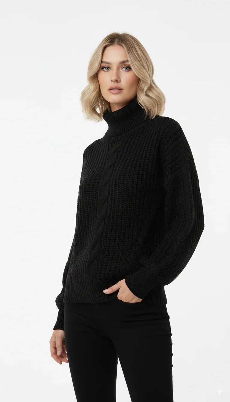 Blusão de Lã Trançado