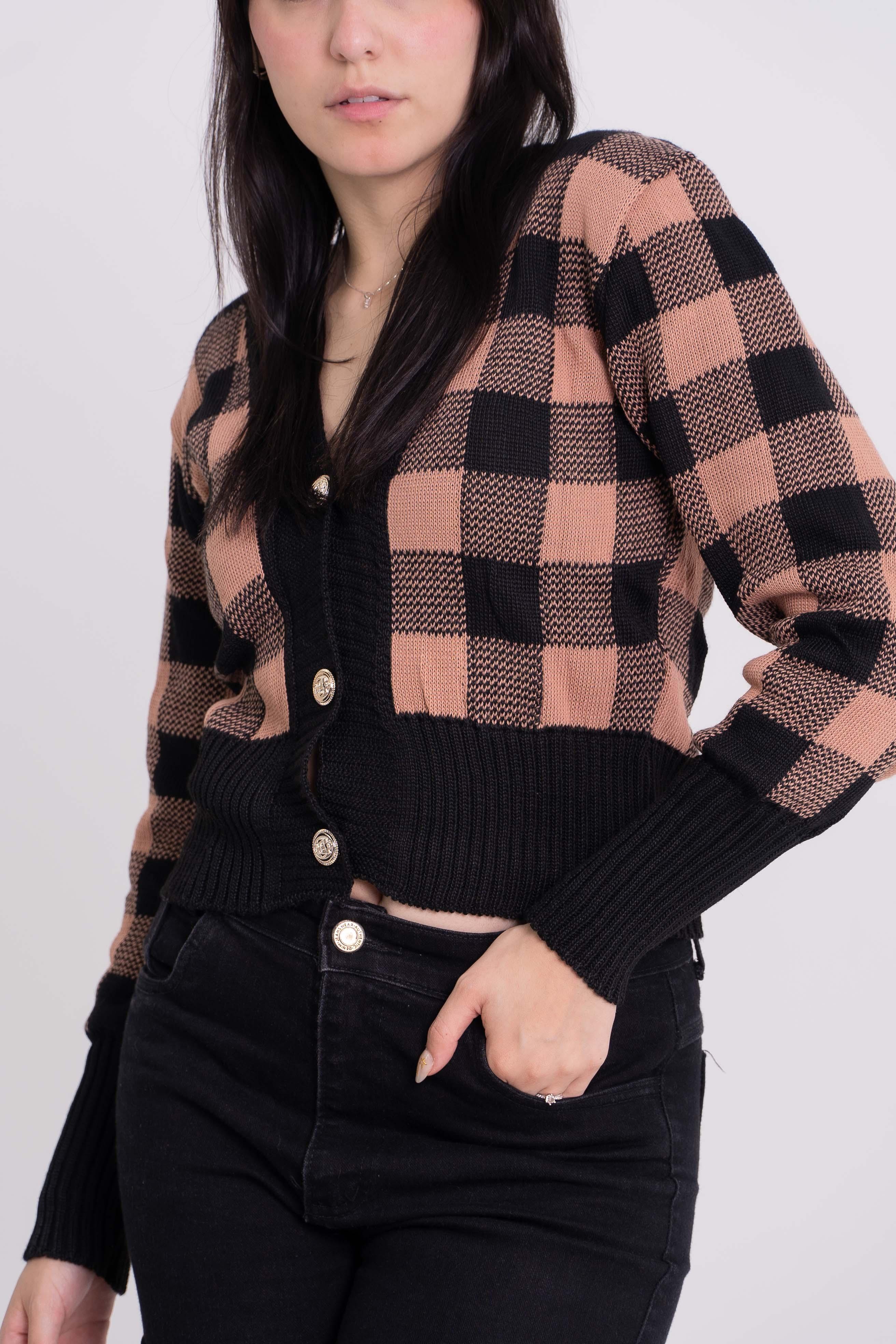 Casaco Xadrez Curto