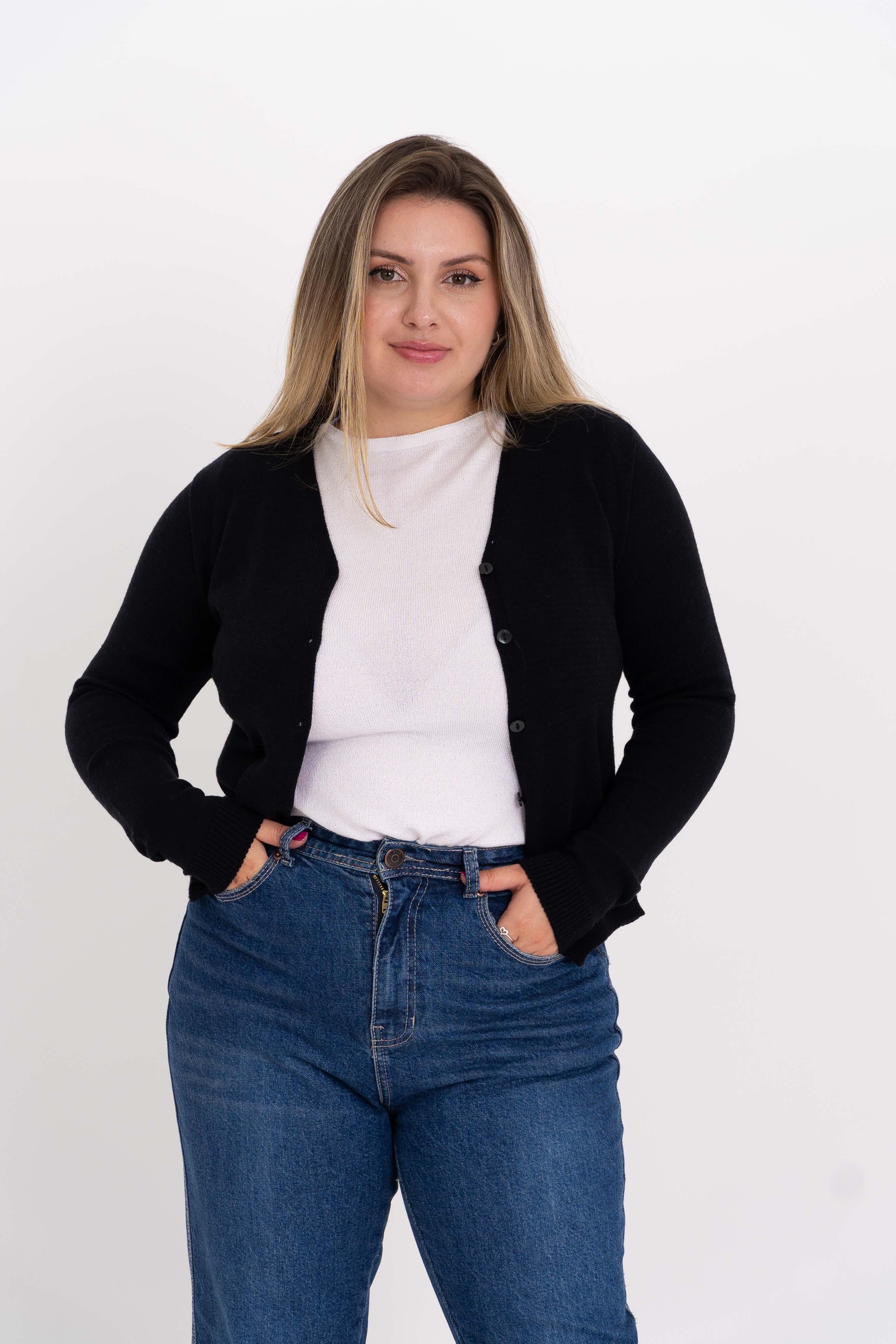 Casaco liso de modal