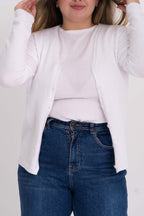 Casaco liso de modal