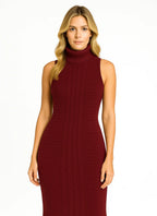 Vestido Mousse Trançado Longo