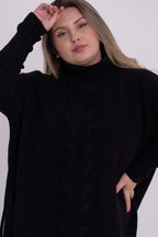 Poncho Mousse Trançado