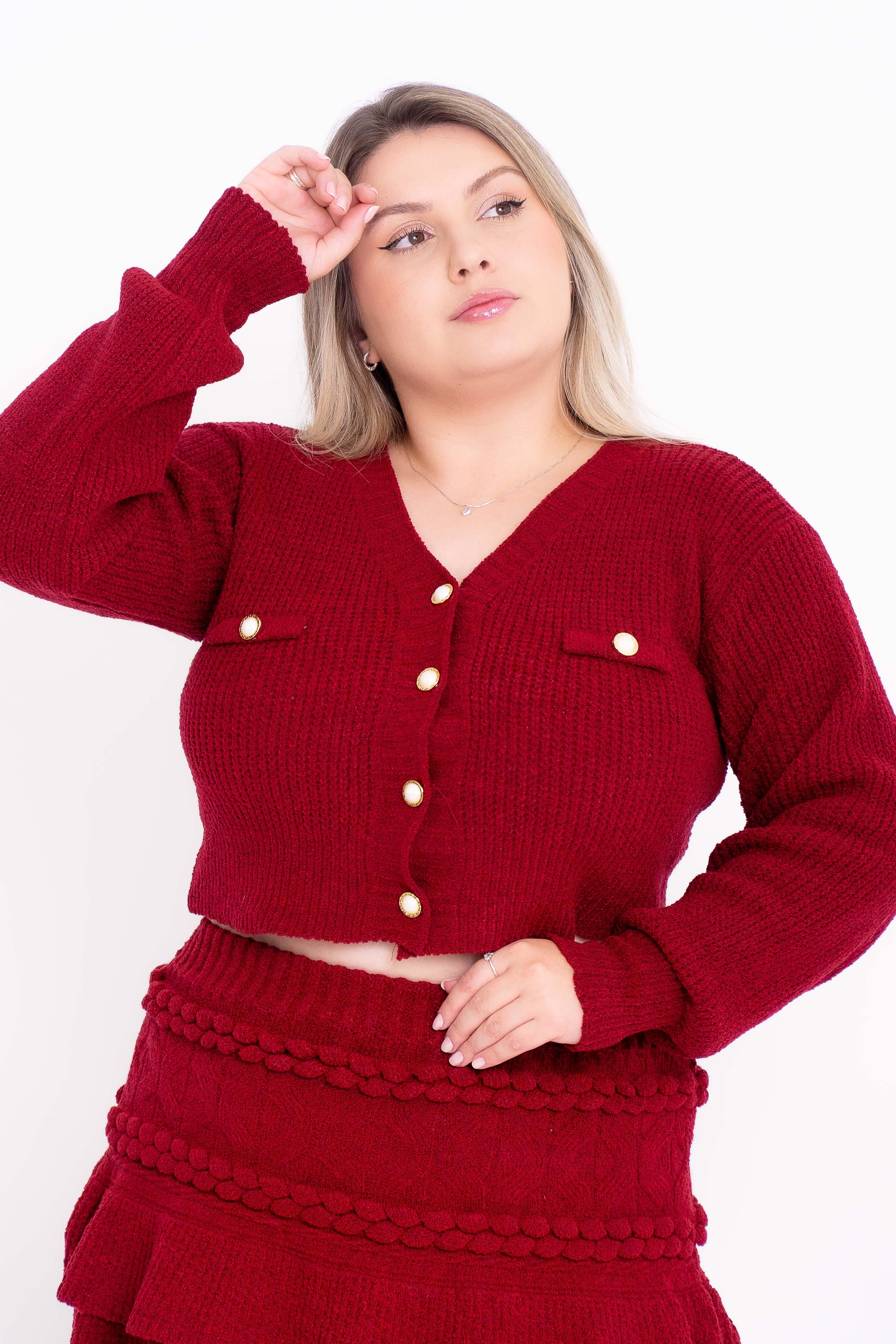 Casaquinho Botões Mousse