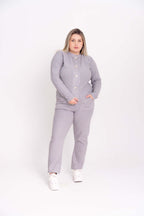 Conjunto Casaco e Calça Colmeia Modal