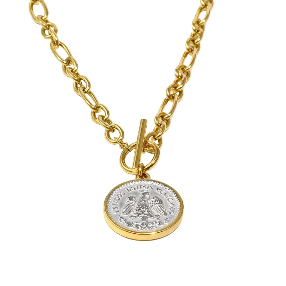 Colar Anjo PVD Ouro Inoxidável E.B.belle