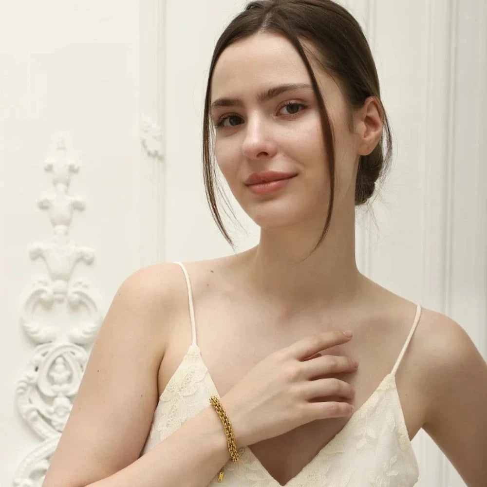 Pulseira de Aço Inoxidável Luxuosa Ebbelle