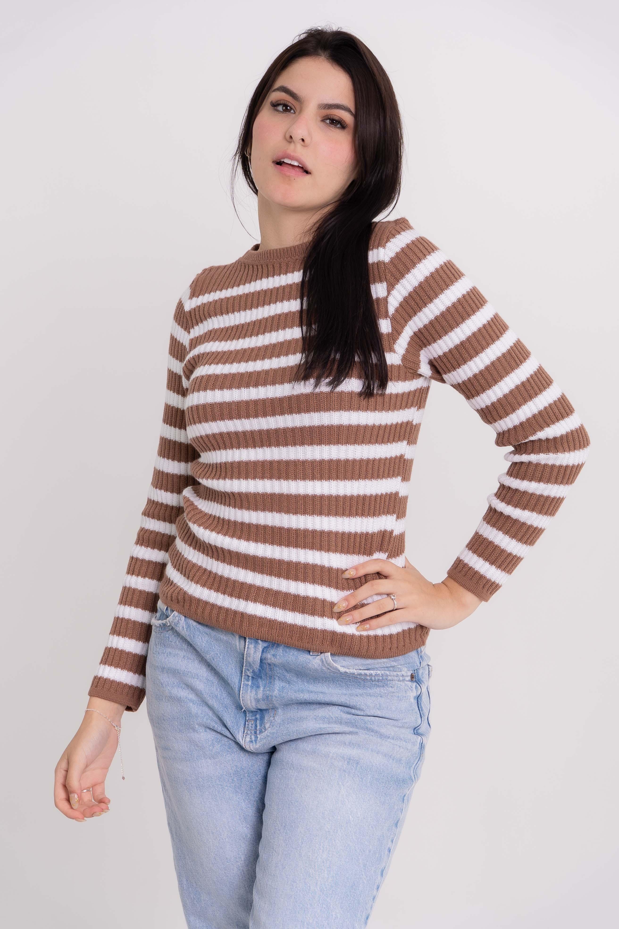 Blusa Listrada de Modal