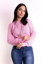 Blusa Básica Texturas Gola Careca