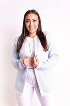 Casaco Xadrez Detalhe Bolso Botão