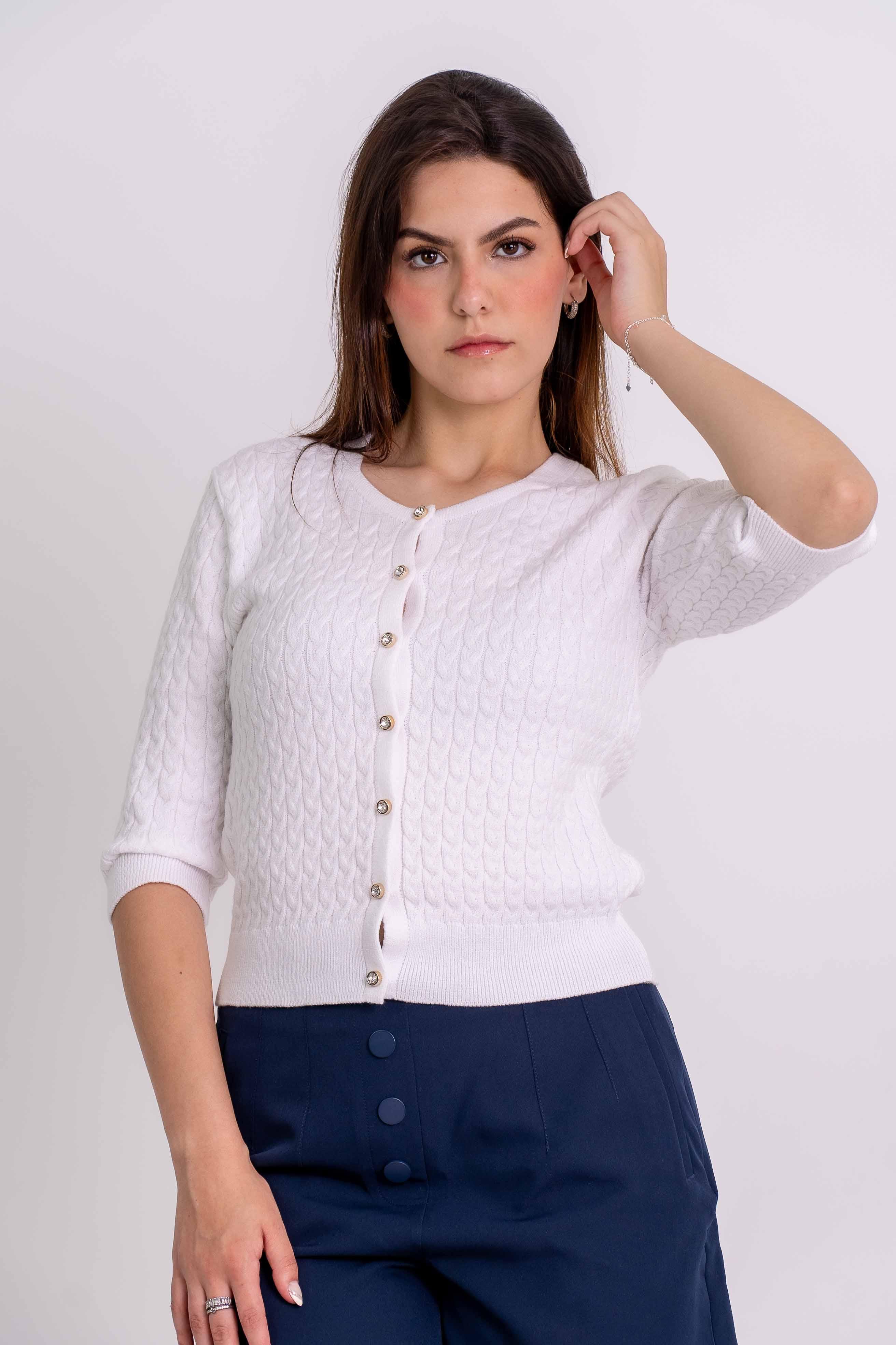 Casaquinho Traçado Botões