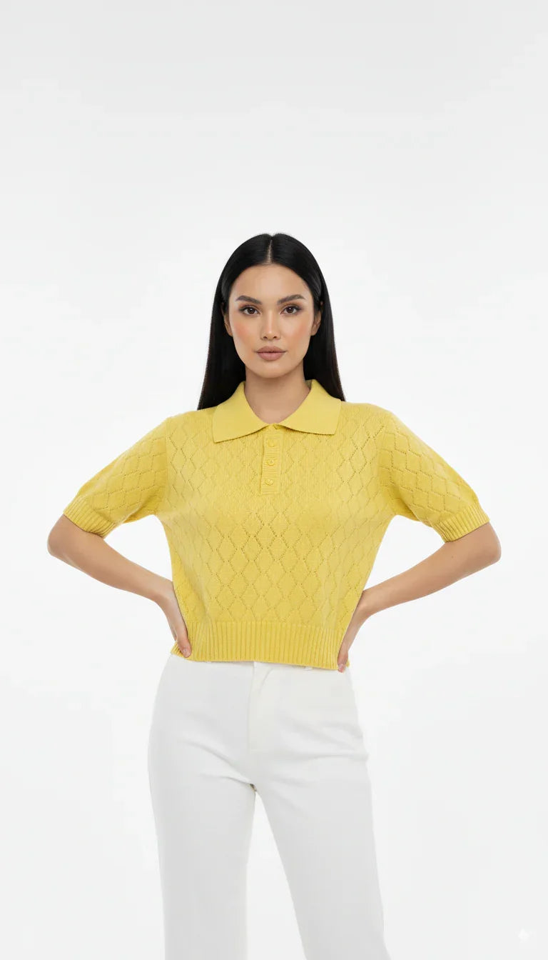 Tshirt Polo Detalhada