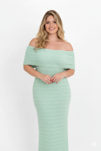 Vestido Ombro A Ombro Ondinhas