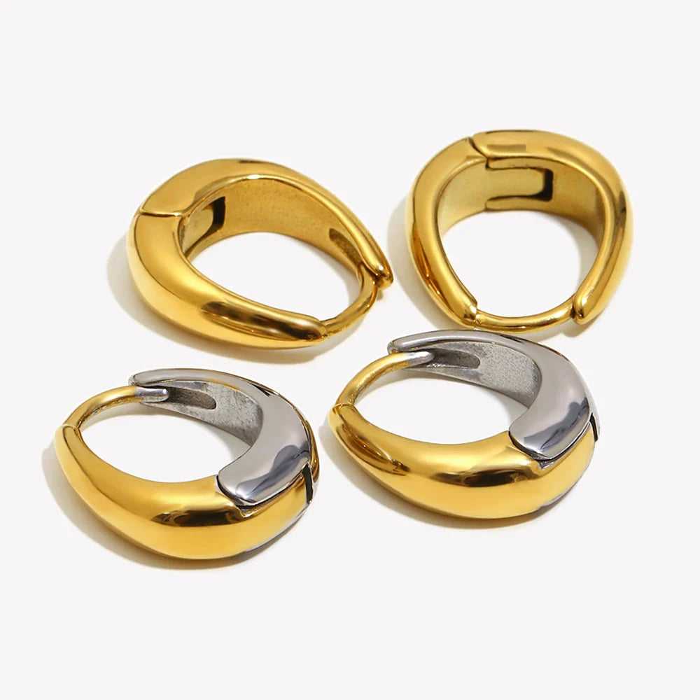 Brincos Pera em Aço Inoxidável