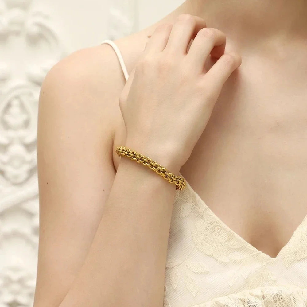 Pulseira de Aço Inoxidável Luxuosa Ebbelle