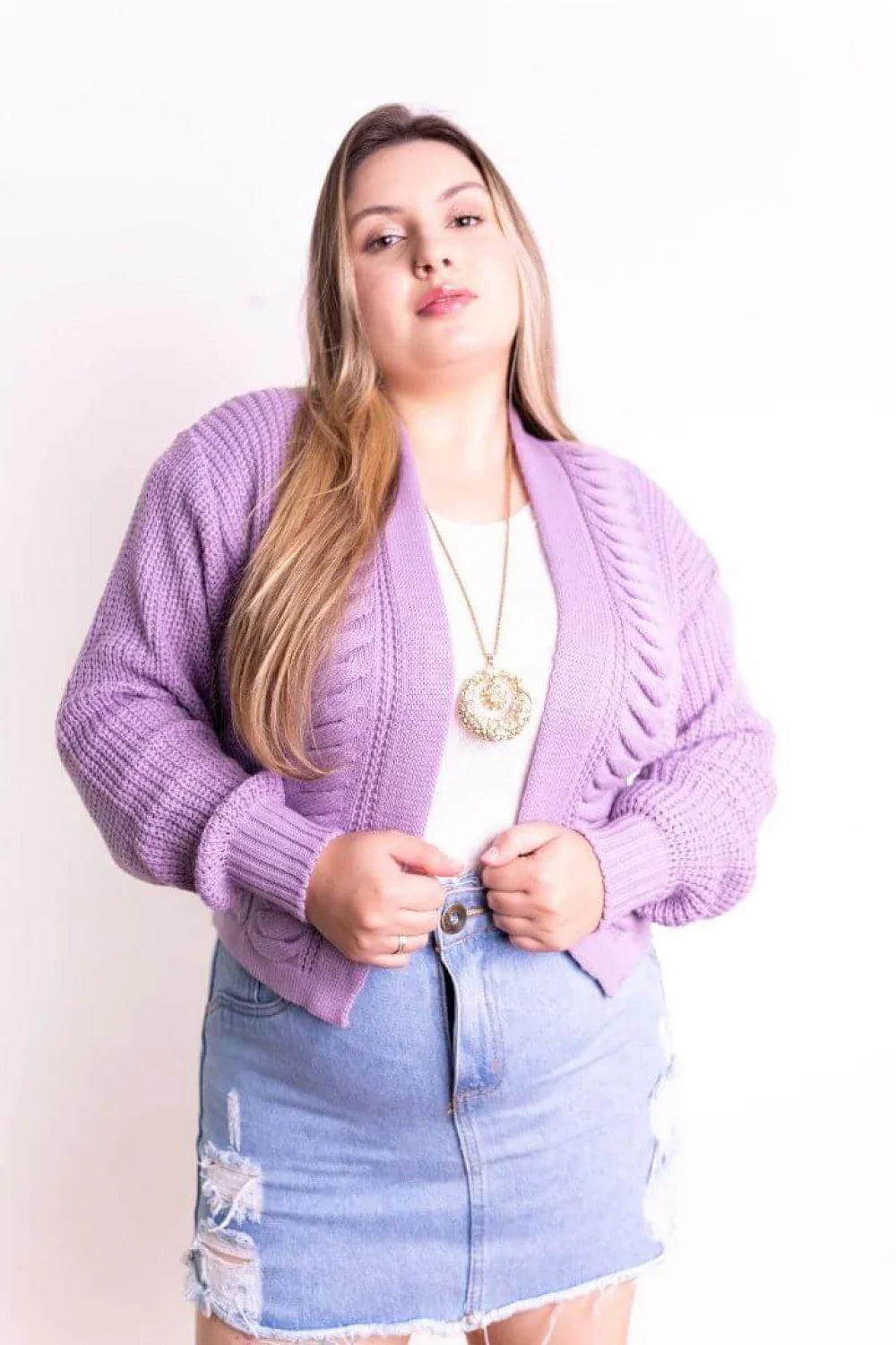 Casaquinho Básico Tranças