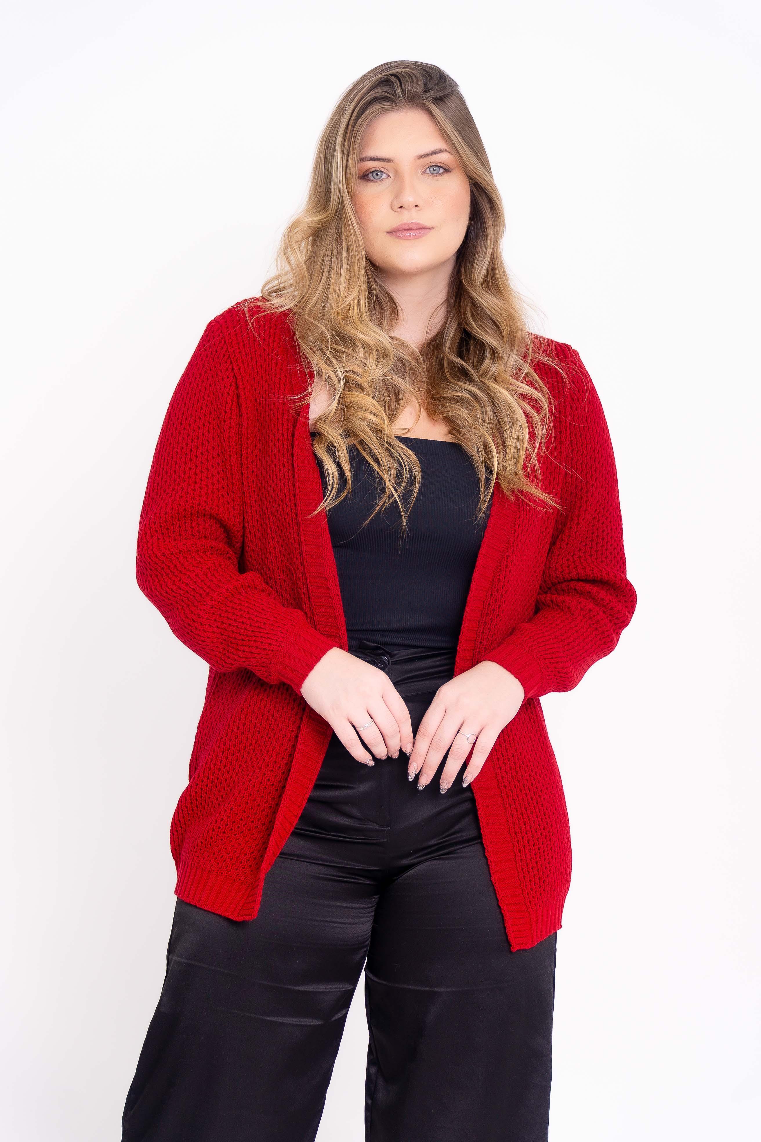 Casaco de Tricot Ponto Fang