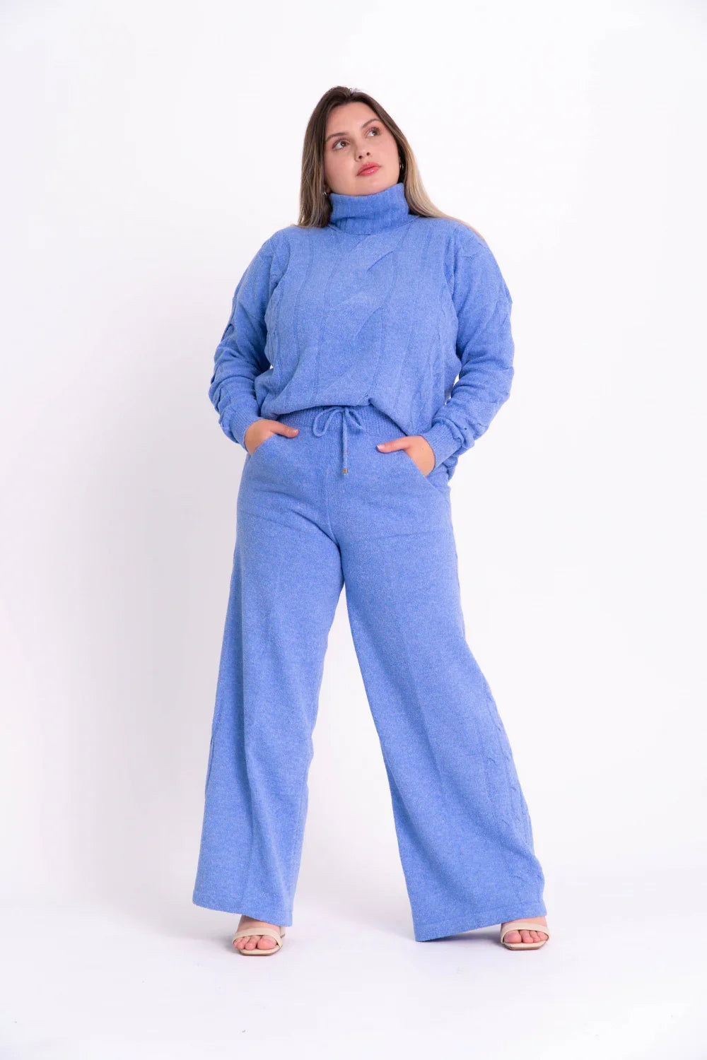 Conjunto Pantalona Gola Rolê Tranças