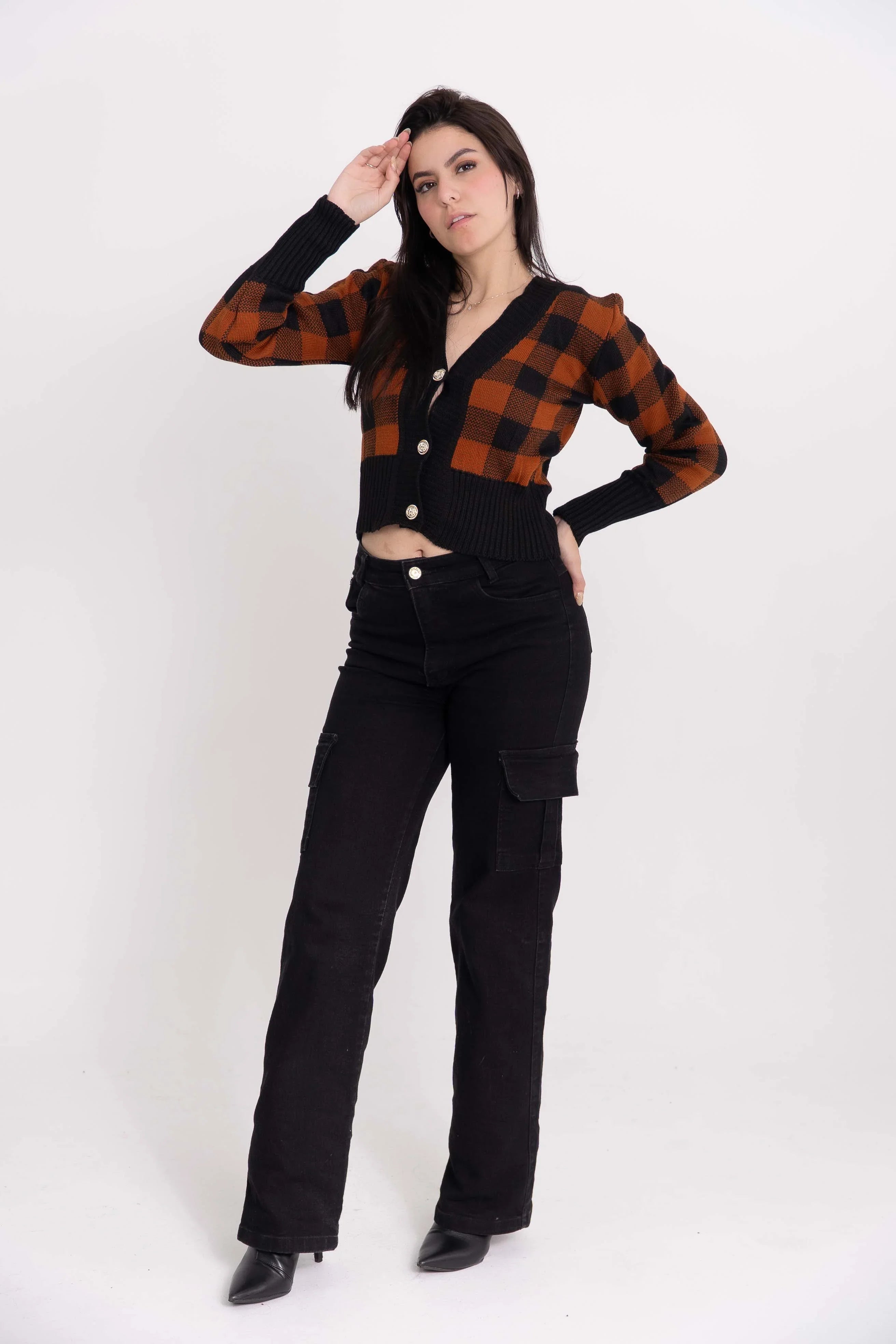 Casaco Xadrez Curto