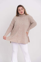 Poncho Mousse Trançado