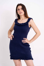 Vestido Ombro a Ombro Babados