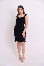 Vestido Ombro a Ombro Babados