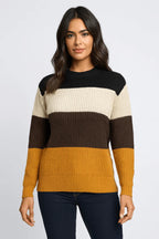 Blusa Listrada Mousse