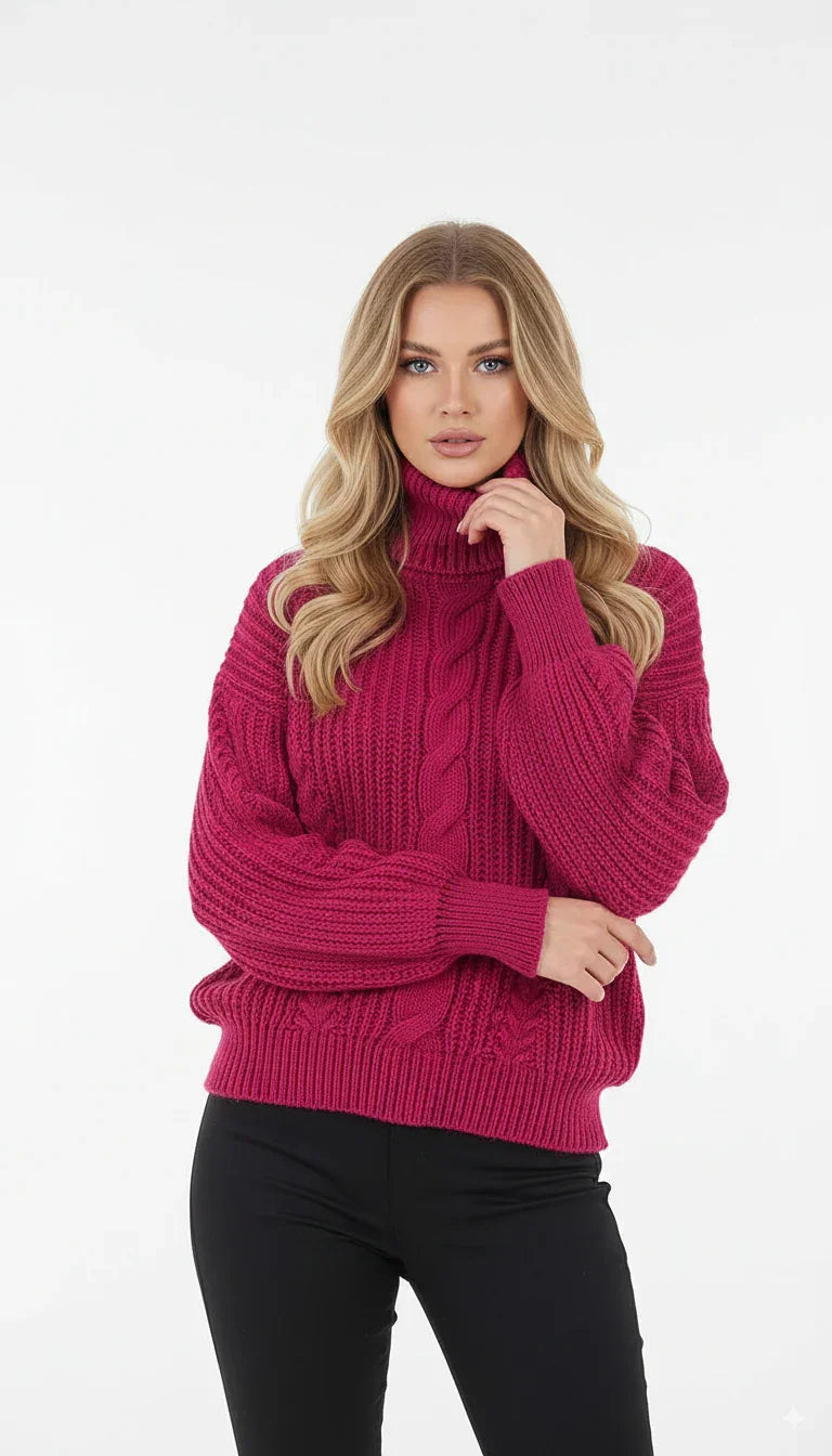 Blusão de Lã Trançado