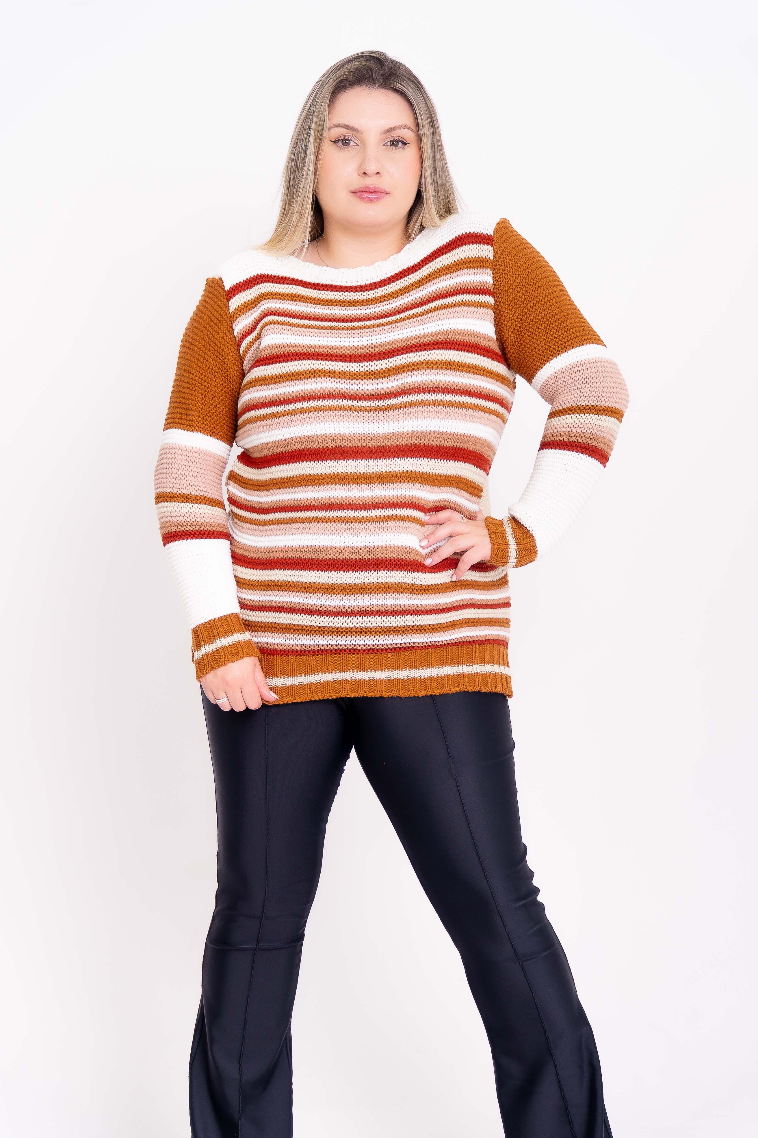 Blusa de Lã Listrada