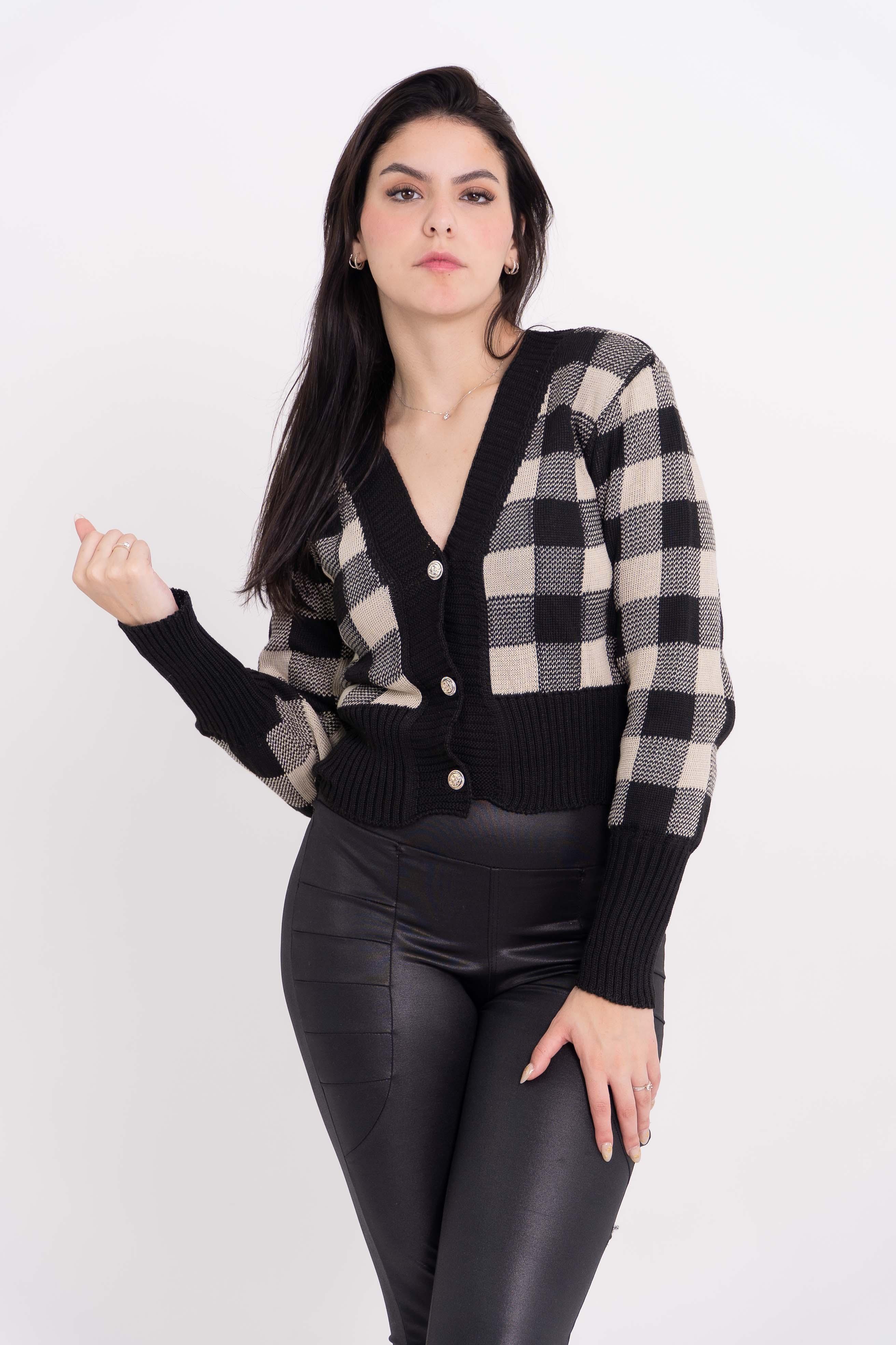 Casaco Xadrez Curto