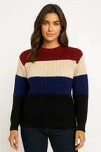 Blusa Listrada Mousse