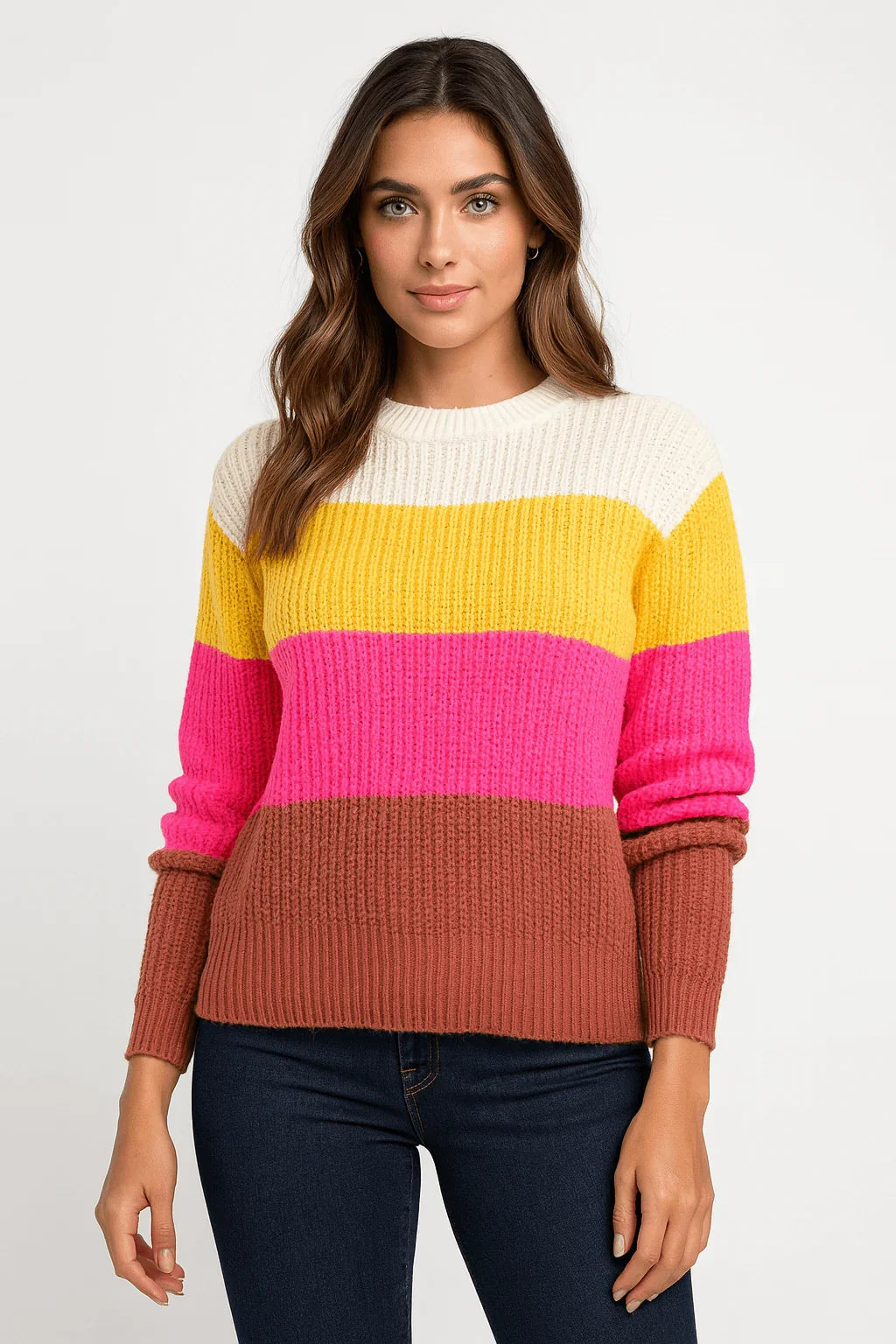 Blusa Listrada Mousse