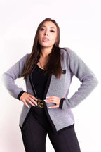 Casaco Xadrez Detalhe Bolso Botão