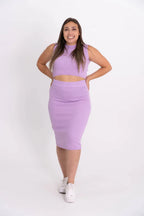 Conjunto Modal com Saia Midi e Regata