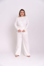 Conjunto Colmeia em Tricot