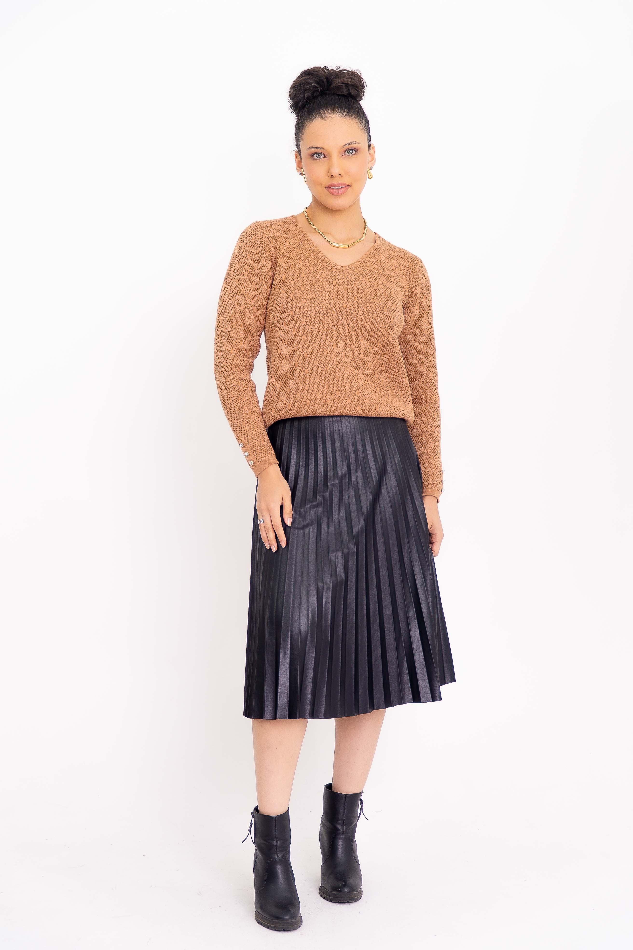 Blusa Modal com Decote V