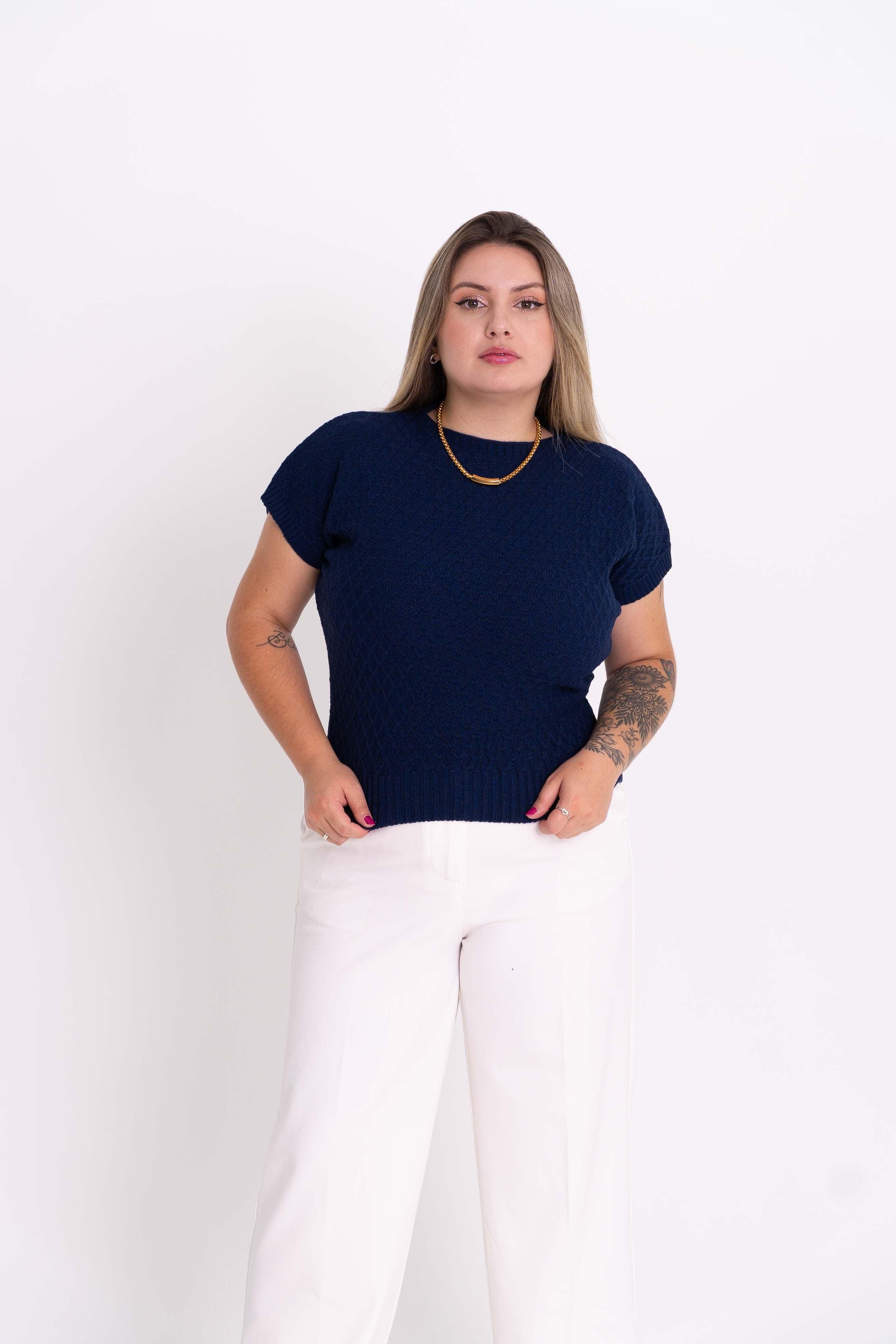 Blusinha Morcego Modal Trabalhada