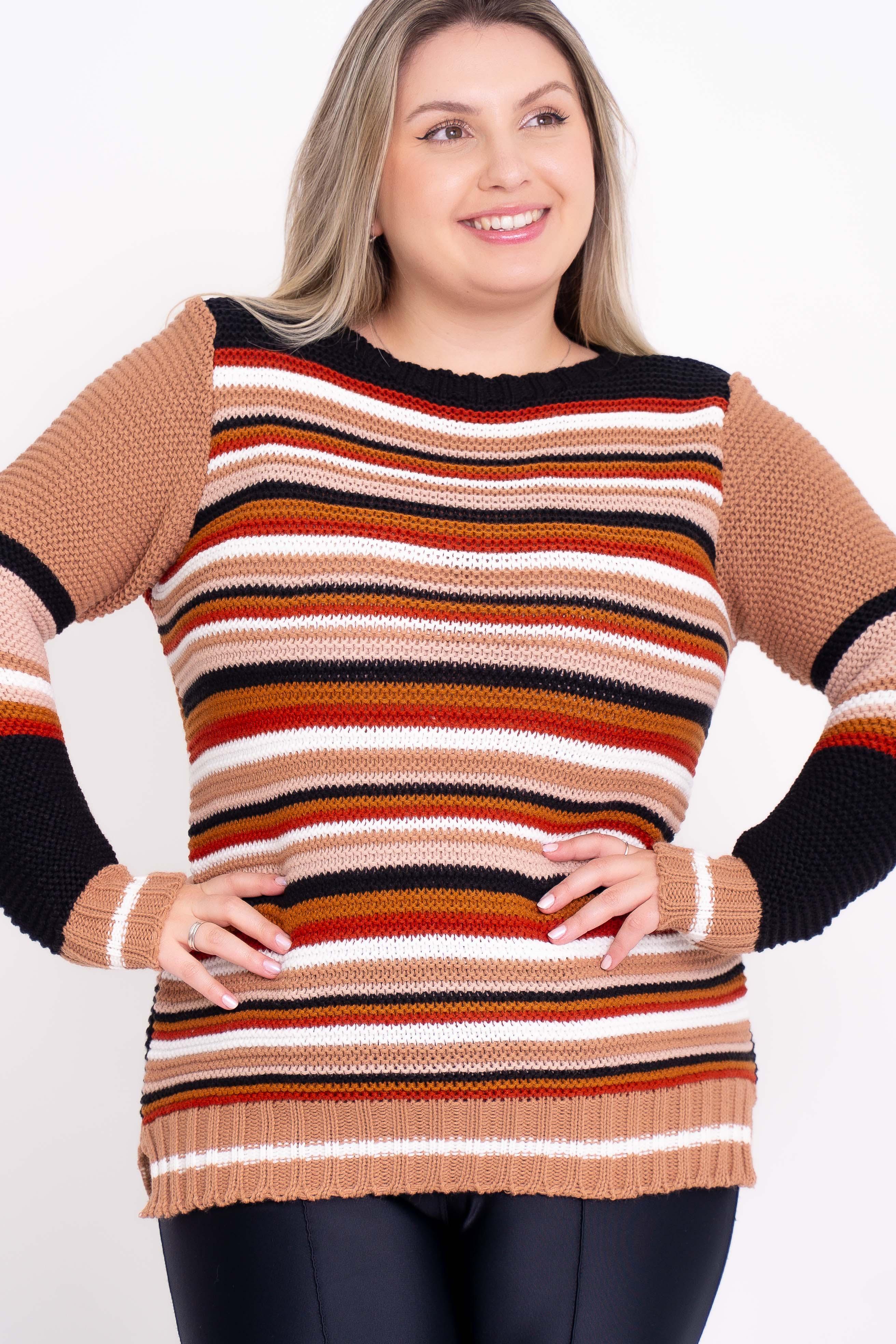 Blusa de Lã Listrada