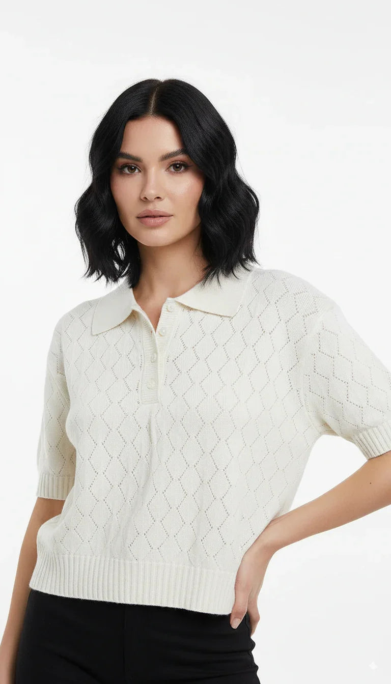 Tshirt Polo Detalhada