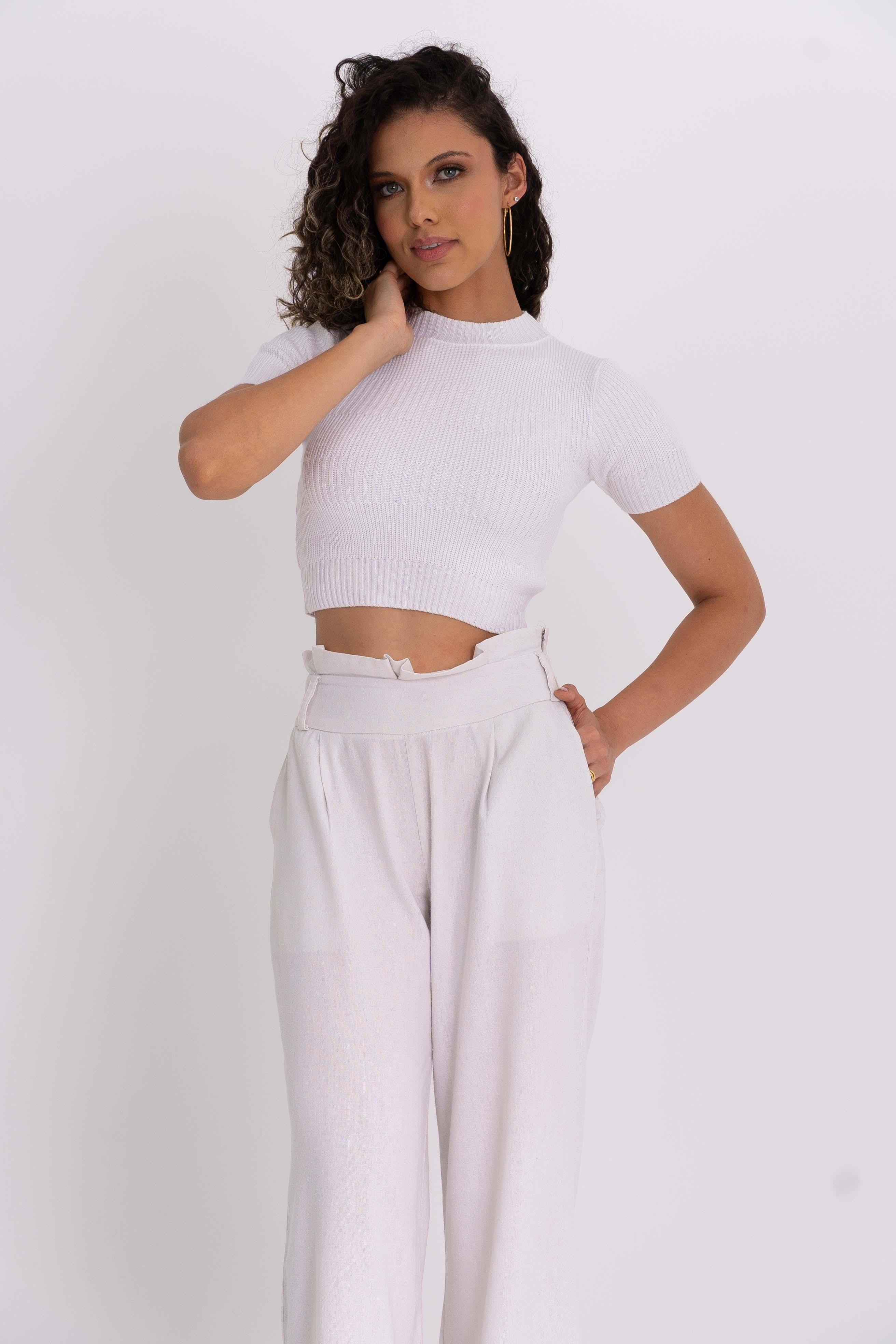 Cropped Tricot Detalhe