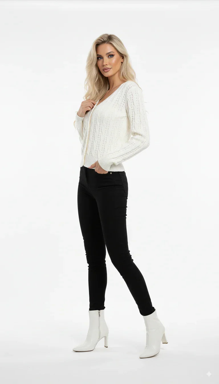 Casaquinho Trançado Furinhos