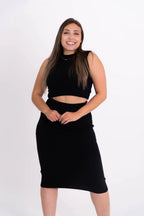 Conjunto Modal com Saia Midi e Regata