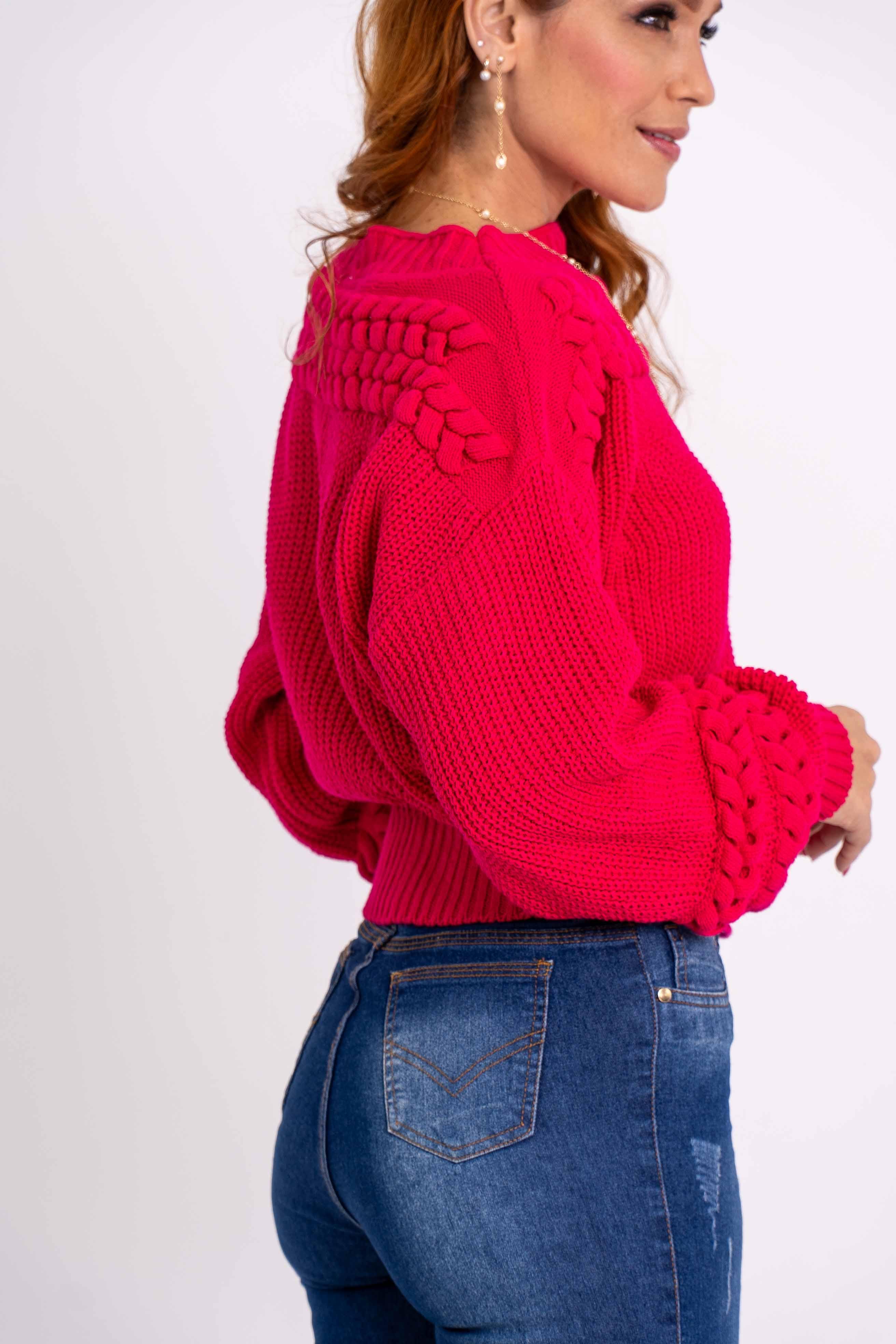 Blusa Tranças Na Gola