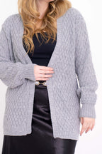 Casaco de Tricot com Ponto Trabalhado