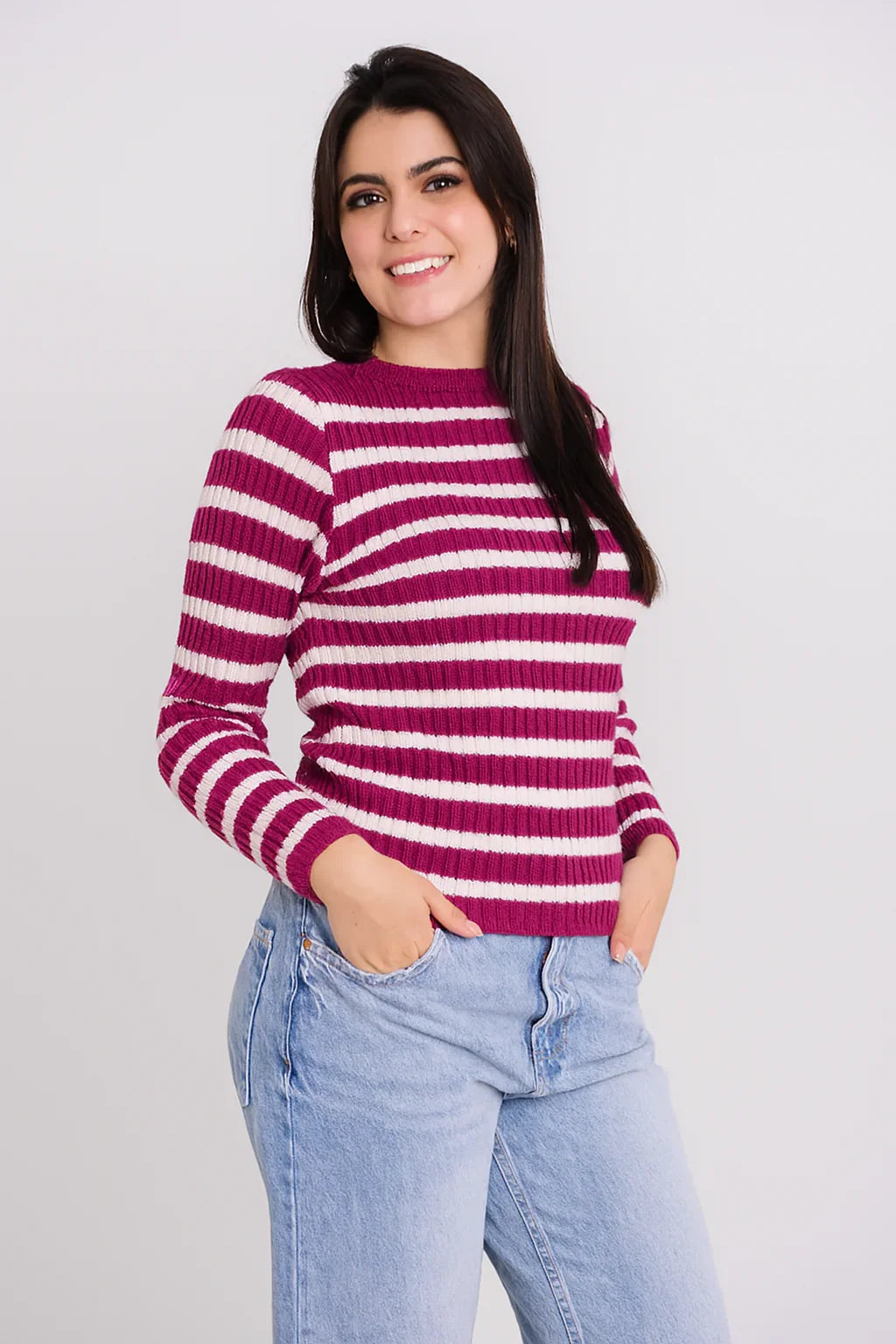 Blusa Listrada de Modal