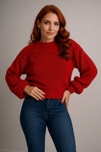 Blusa Tranças Na Gola