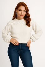 Blusa Tranças Na Gola