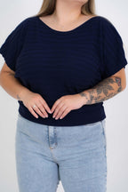 Blusinha Morcego Texturizada