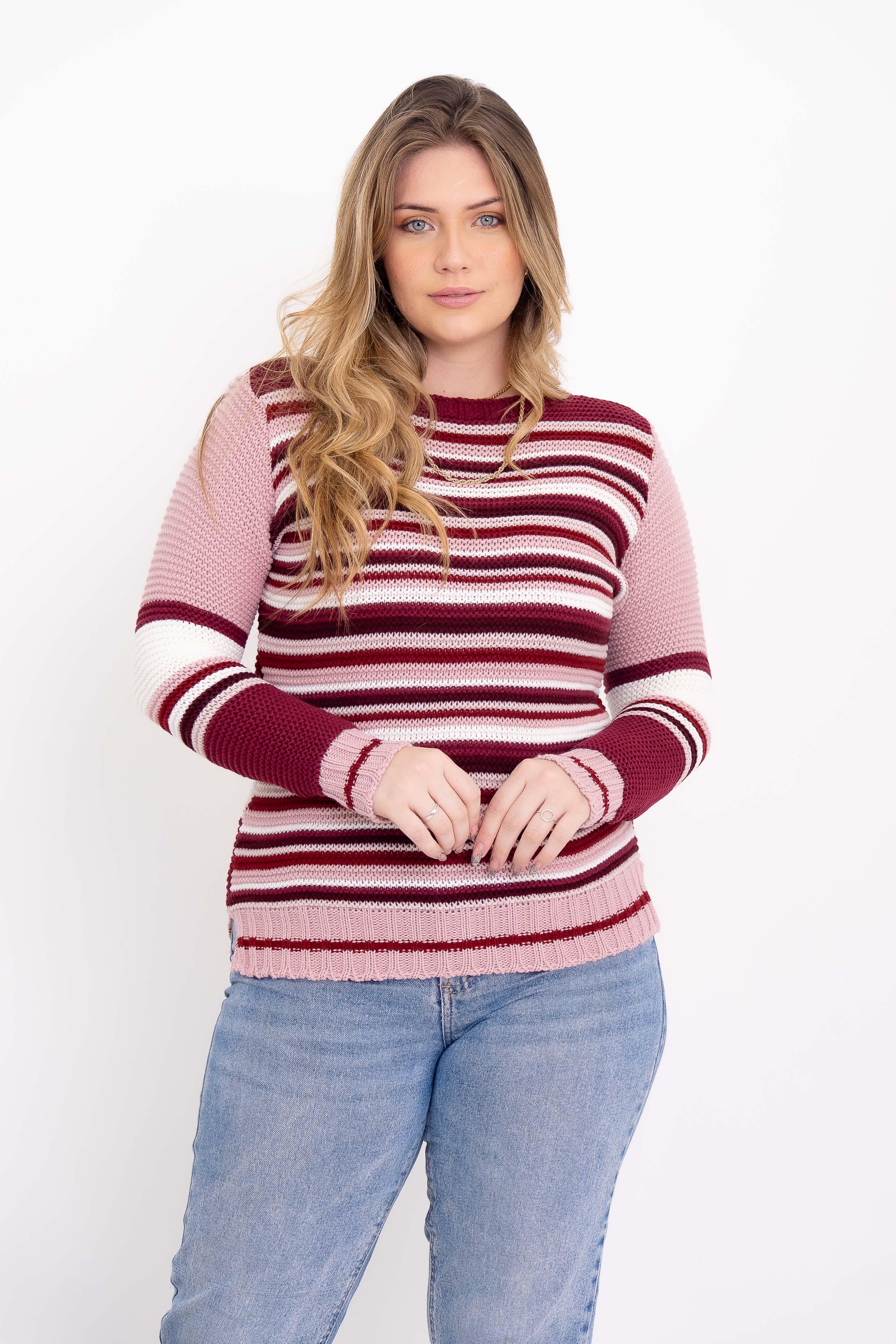 Blusa de Lã Listrada