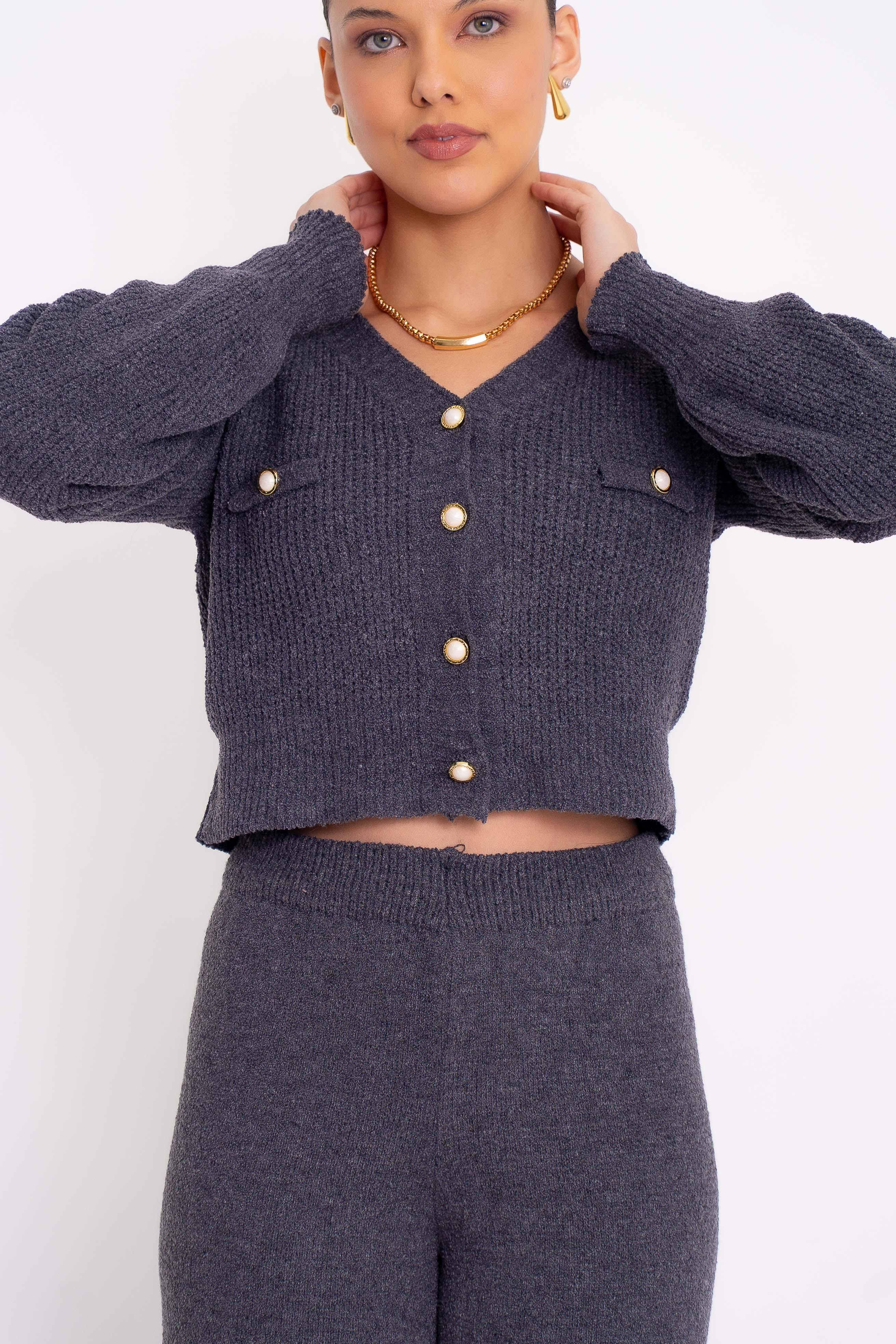 Casaquinho Botões Mousse